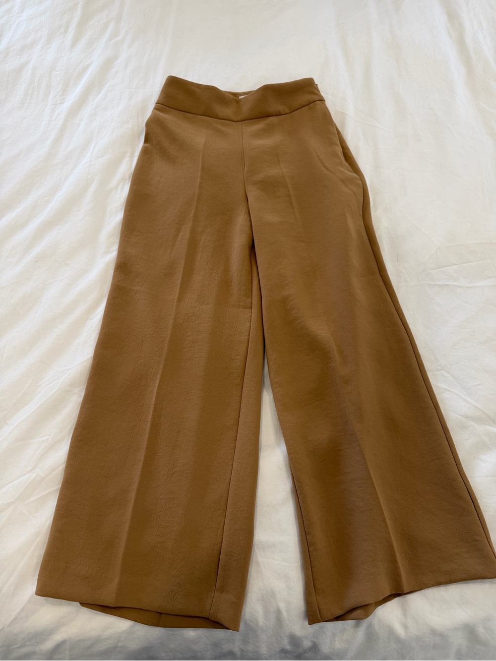 Wilfred Wide-Leg Cropped Pants in Warm Brown